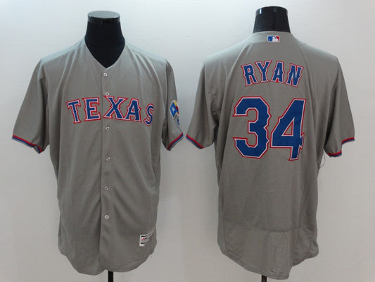 Texas Rangers Nolan Ryan #34 stitched baseball jersey