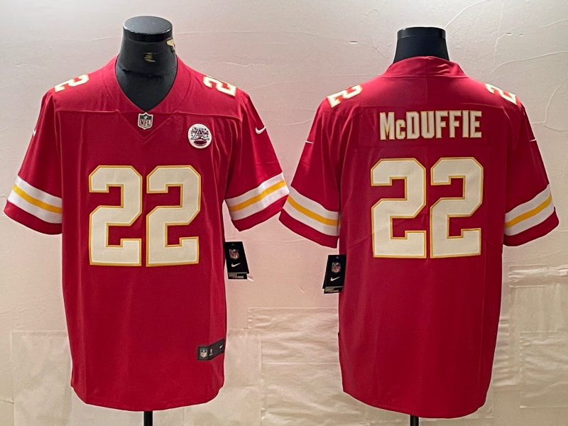 Adult Kansas City Chiefs Trent McDuffie NO.22 Football Jerseys