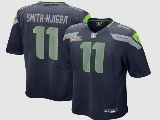 Super Bowl  Adult Seattle Seahawks Jaxon Smith-Njigba NO.11 Football Jerseys