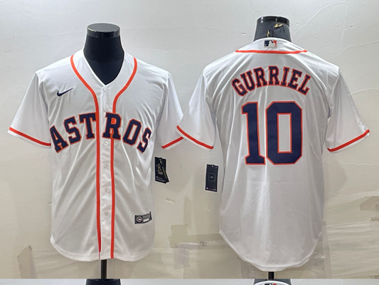 Men/Women/Youth Houston Astros Yuli Gurriel #10 baseball Jerseys