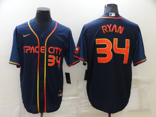 Men/Women/Youth Houston Astros Nolan Ryan #34 baseball Jerseys