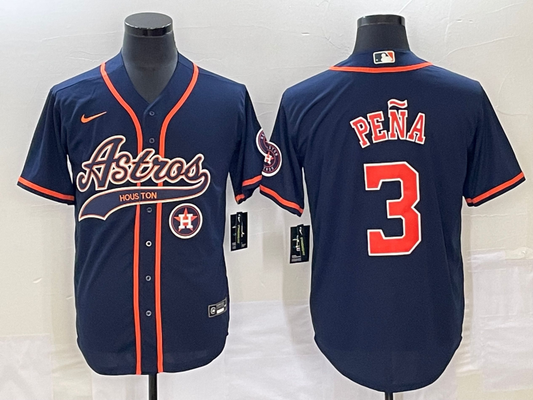 Men/Women/Youth Houston Astros Jeremy Peña #3 baseball Jerseys