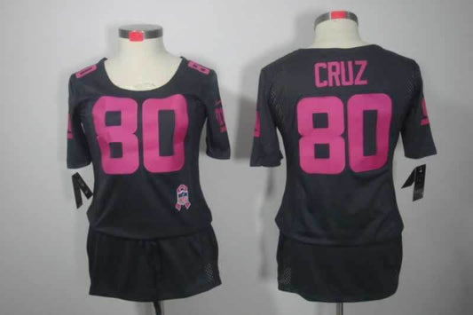 Women New York Giants Victor Cruz NO.80 Football Jerseys