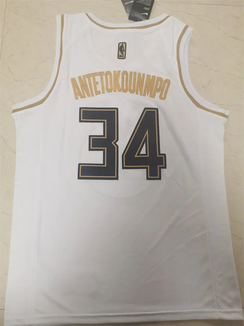 Milwaukee Bucks Giannis Antetokounmpo NO.34 Basketball Jersey