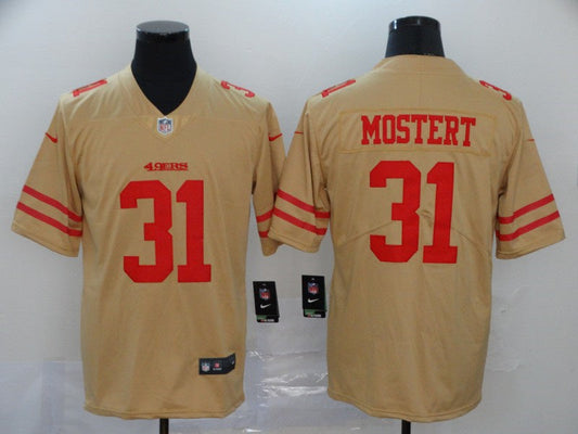 Adult San Francisco 49ers Raheem Mostert NO.31 Football Jerseys