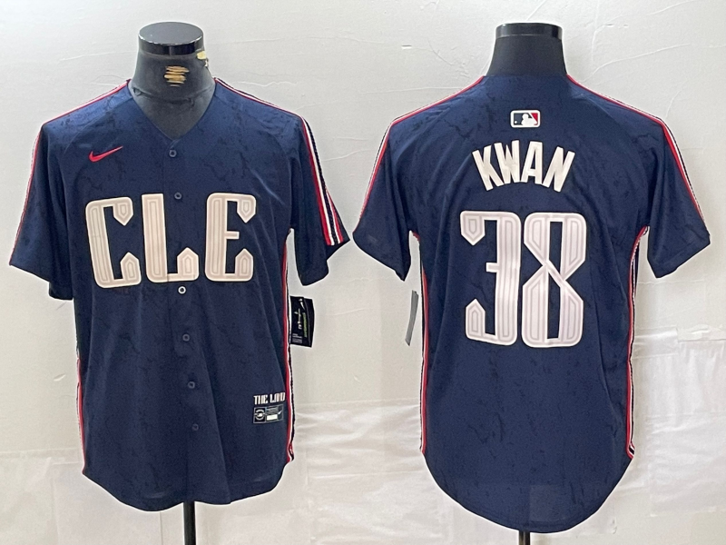 Men/Women/Youth Cleveland Indians Steven Kwan #38 baseball Jerseys