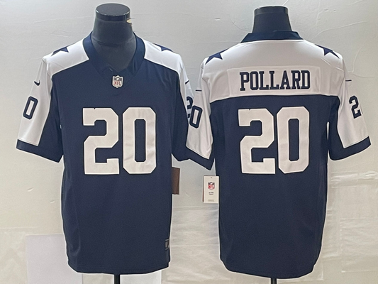Adult ‎Dallas Cowboys Tony Pollard NO.20 Football Jerseys