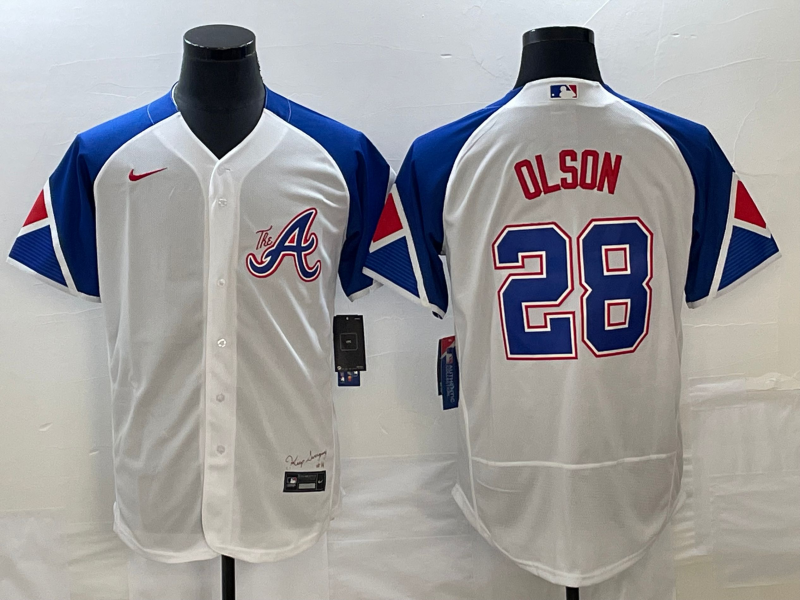 Men/Women/Youth Atlanta Braves Matt Olson #28 baseball Jerseys