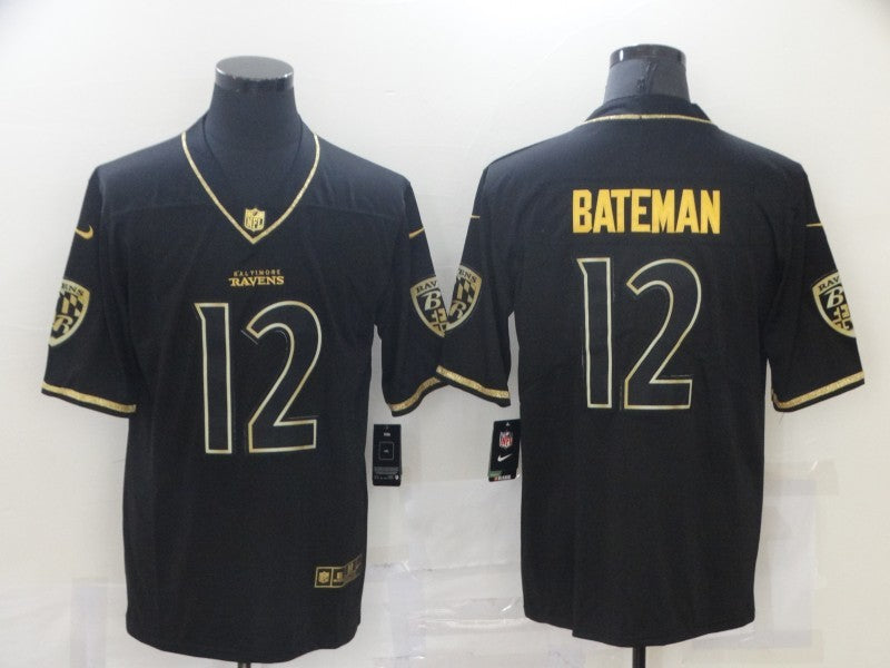 Adult  Baltimore Ravens Rashod Bateman NO.12 Football Jerseys