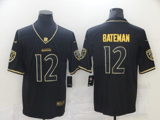 Adult  Baltimore Ravens Rashod Bateman NO.12 Football Jerseys