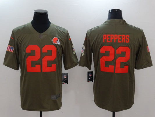 Adult Cleveland Browns Jabrill Peppers NO.22 Football Jerseys