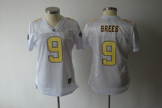Women's New Orleans Saints Drew Brees NO.9 Football Jerseys