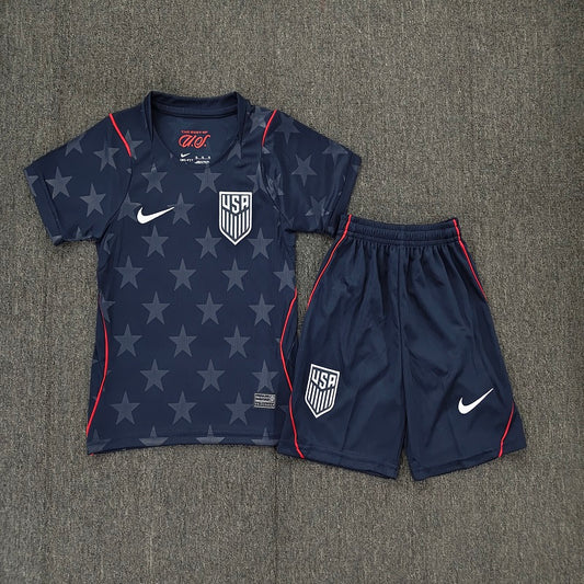 Kids United states 2026 world cup away soccer Jersey custom name and number
