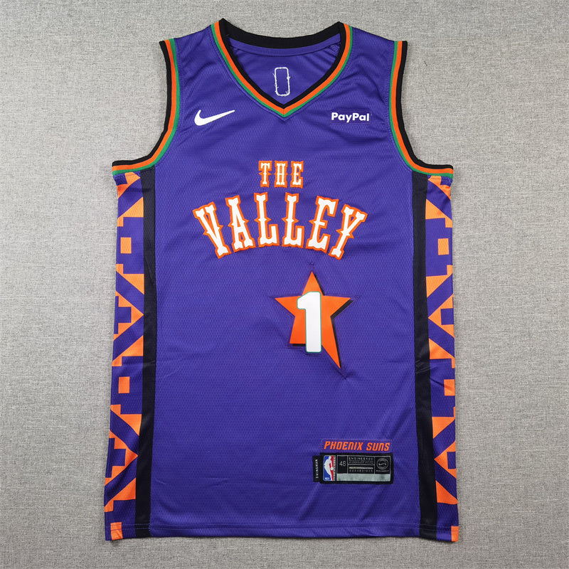 Phoenix Suns Devin Booker NO.1 Basketball Jersey 2025 city version