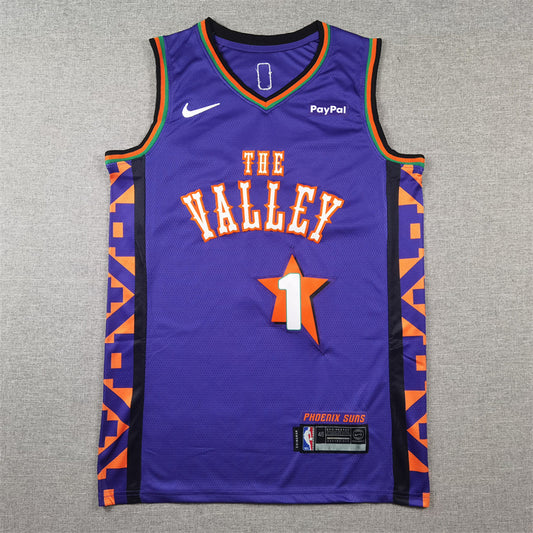 Phoenix Suns Devin Booker NO.1 Basketball Jersey 2025 city version