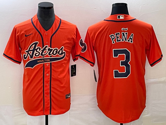 Men/Women/Youth Houston Astros Jeremy Peña #3 baseball Jerseys