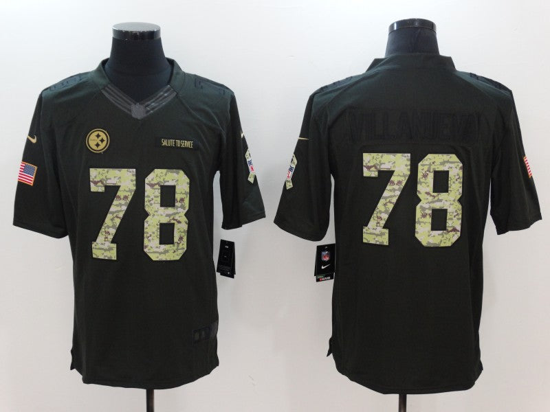 Adult Pittsburgh Steelers Alejandro Villanueva NO.78 Football Jerseys