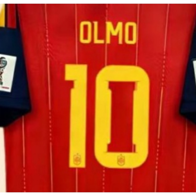 Spain Red & Gold world cup Soccer Jersey | National Team Fan Match Shirt