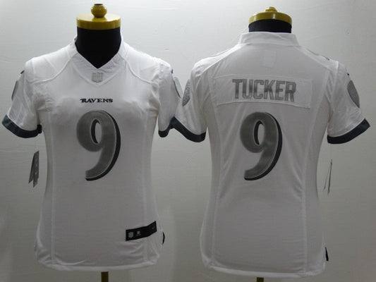Women's Baltimore Ravens Justin Tucker NO.9 Football Jerseys