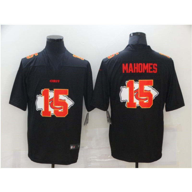 men/women/kids KC.Chiefs Mahomes NO.15 Black Football Jersey