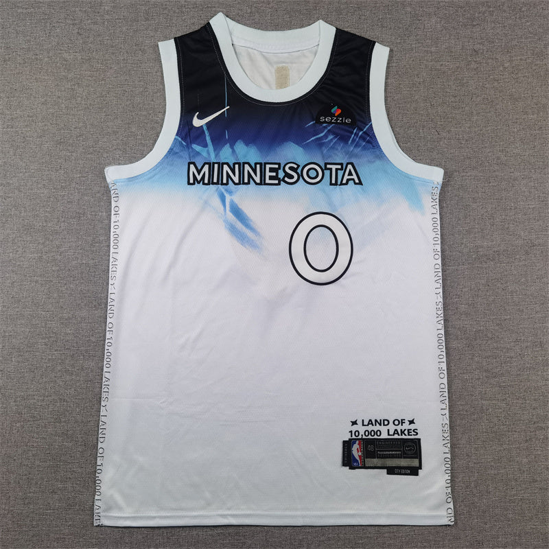 Minnesota Timberwolves Donte DiVincenzo swingman basketball jerseys S-2XL new version