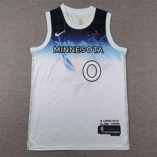 Minnesota Timberwolves Donte DiVincenzo swingman basketball jerseys S-2XL new version