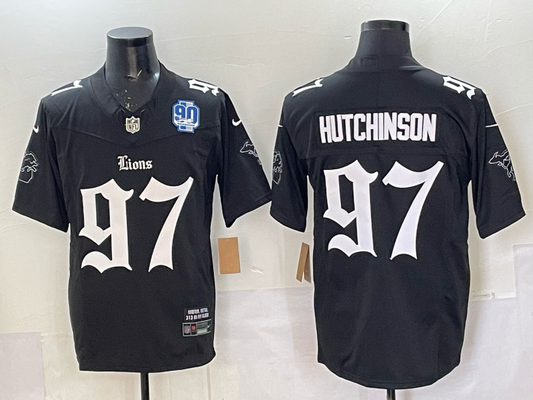 2025 new Adult Detroit Lions Aiden Hutchinson NO.97 Football Jerseys