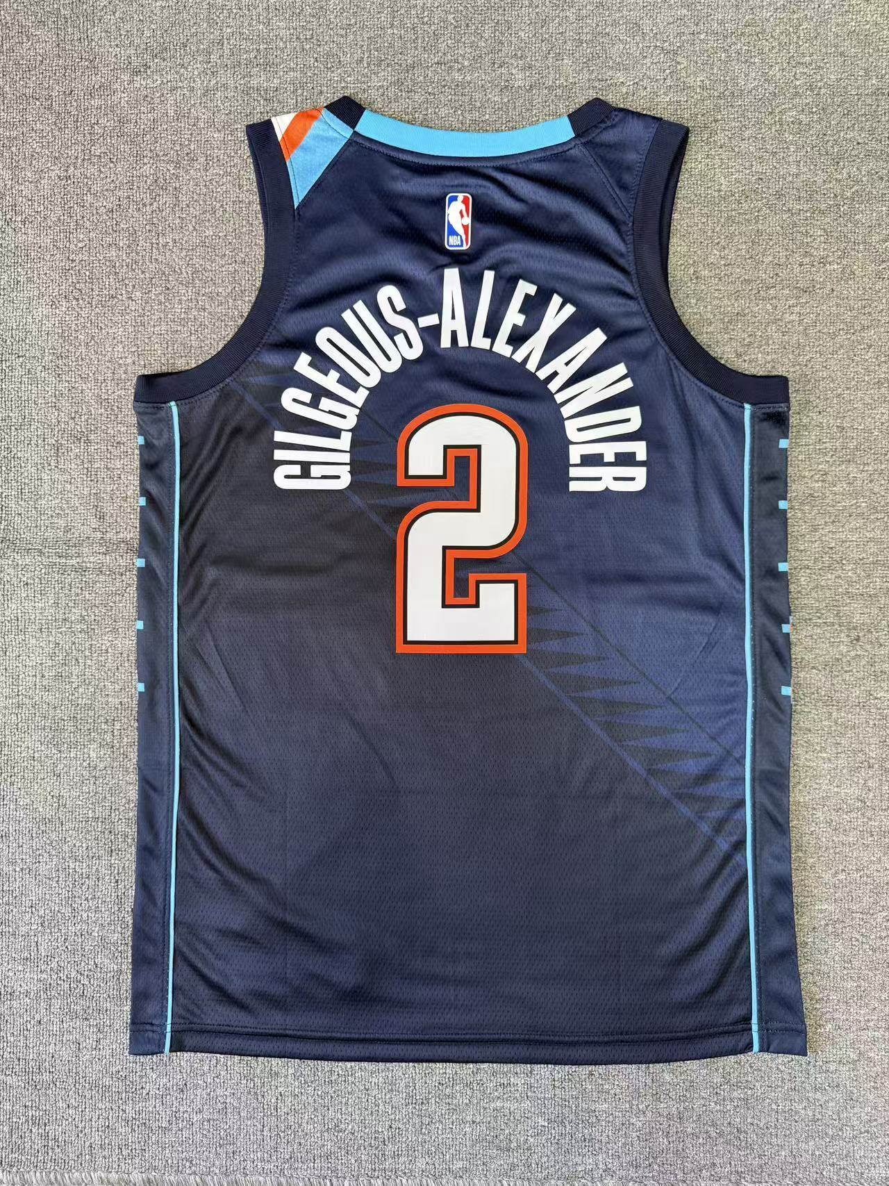 2026 Oklahoma City Thunder Shai Gilgeous-Alexander NO.2 Basketball Jersey