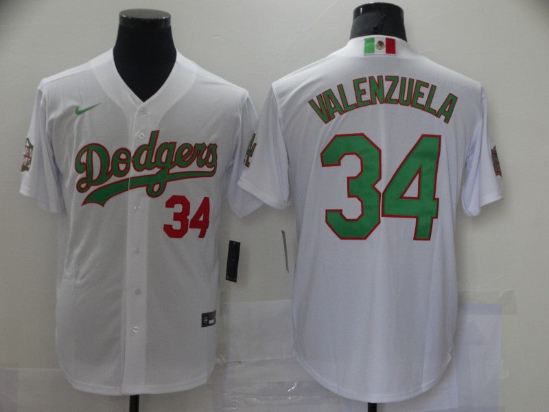Men/Women/Youth Los Angeles Dodgers Fernando Valenzuela #34 baseball Jerseys