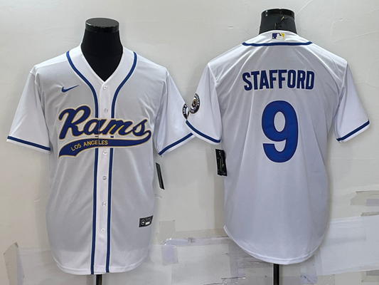 Adult Los Angeles Rams Matthew Stafford NO.9 Football Jerseys