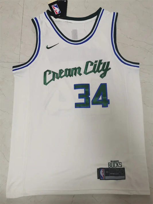 Milwaukee Bucks Giannis Antetokounmpo NO.34 Basketball Jersey