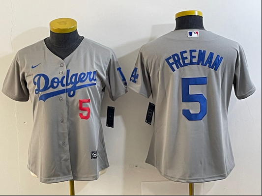 Women's Los Angeles Dodgers Freddie Freeman NO.5 baseball Jerseys
