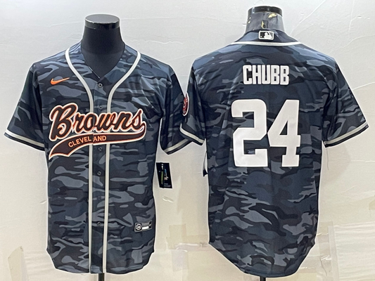 Adult Cleveland Browns Nick Chubb NO.24 Football Jerseys