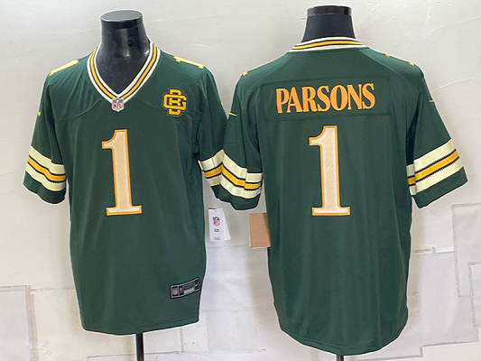 Adult Green Bay Packers Micah Parsons NO.1 Football Jerseys