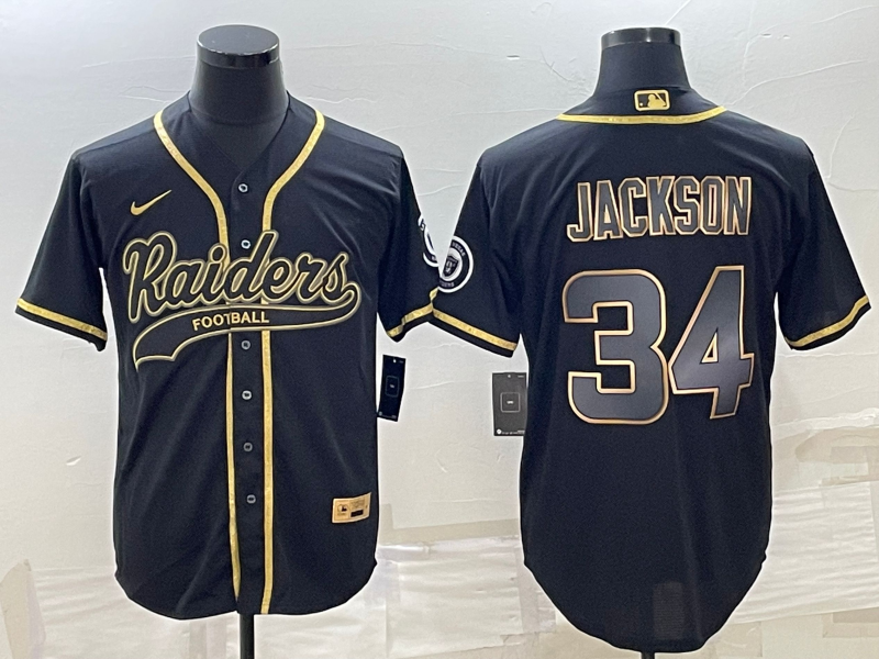 Adult ‎Oakland Raiders Bo Jackson NO.34 Football Jerseys