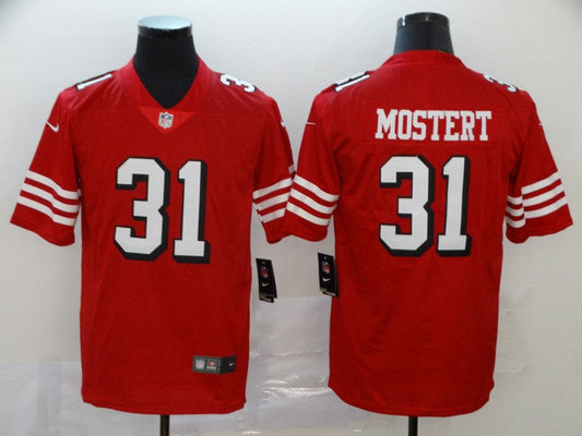 Adult San Francisco 49ers Raheem Mostert NO.31 Football Jerseys