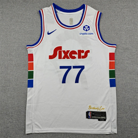 Philadelphia 76ers V.J. Edgecombe swingman basketball jerseys new version