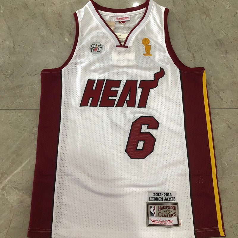 LeBron James #6 Miami Heat Mitchell & Ness Vintage Jersey