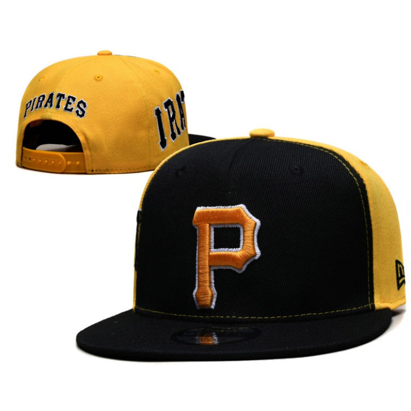 PITTSBURGH P Logo Flat Brim Adjustable Sports Fan Baseball Snapback Hats Unisex