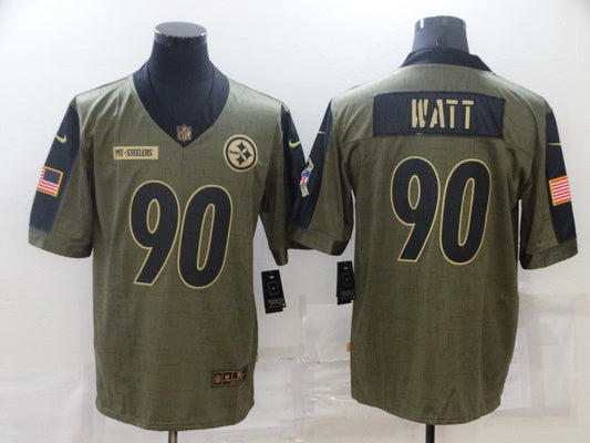Adult Pittsburgh Steelers T. J. Watt NO.90 Football Jerseys