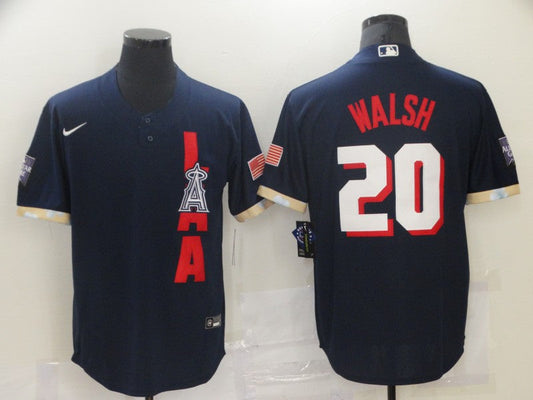 Men/Women/Youth Los Angeles Angels Jared Walsh  #20 baseball Jerseys