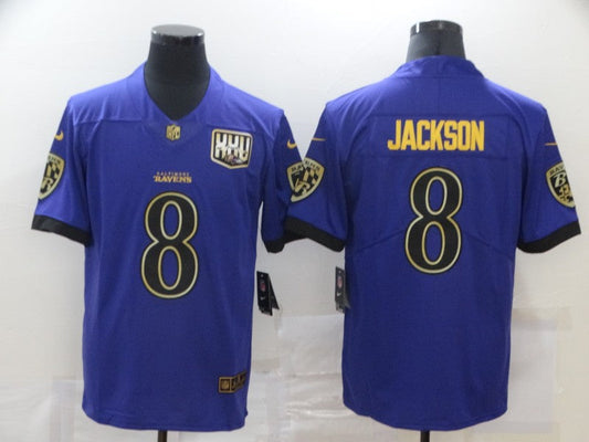 Adult Baltimore Ravens Lamar Jackson NO.8 Football Jerseys