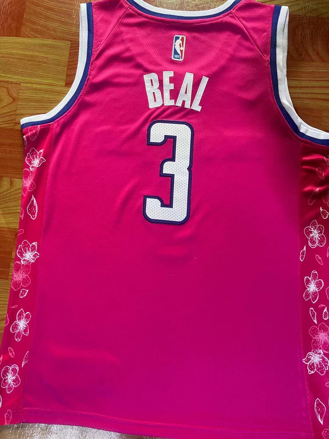 Bradley Beal Washington Wizards  #3 Jersey pink S-2XL