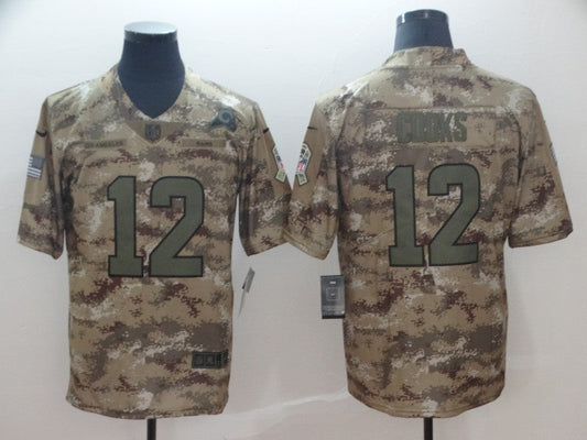 Adult Los Angeles Rams Brandin Cooks NO.12 Football Jerseys