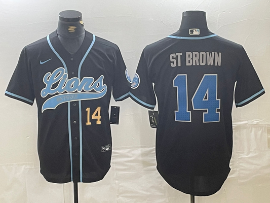 men/women/kids Detroit Lions Amon-Ra St. Brown NO.14 baseball Jerseys
