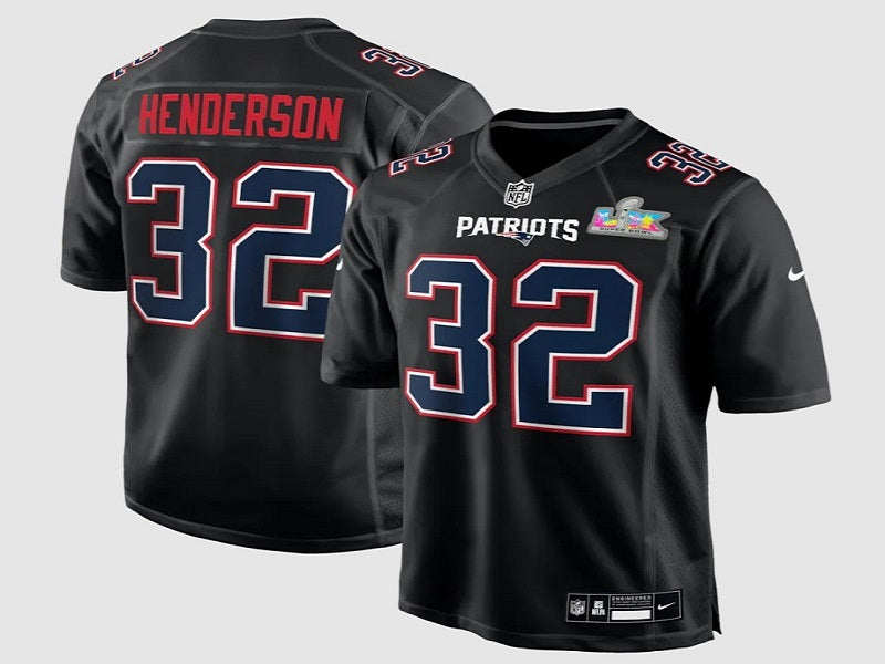 New England Patriots TreVeyon Henderson NO.32 Football Jerseys super bowl