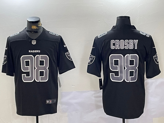 2025 Adult Las Vegas Raiders Maxx Crosby NO.98 Football Jerseys