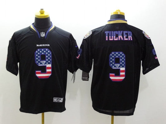 Adult  Baltimore Ravens Justin Tucker NO.9 Football Jerseys
