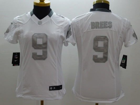 Women's New Orleans Saints Drew Brees NO.9 Football Jerseys