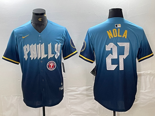 Men/Women/Youth Philadelphia Phillies Aaron Nola #27 baseball Jerseys